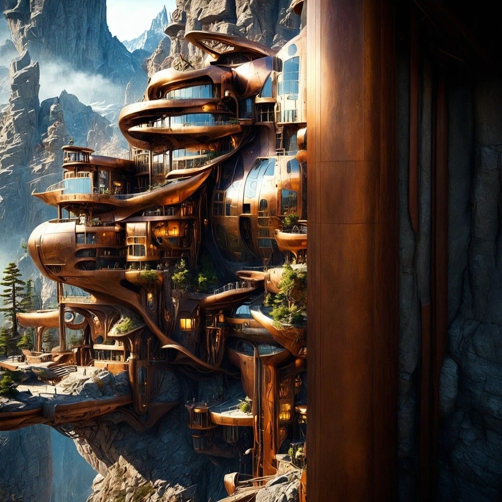 futuristic architecture at mountain style Steampunk-details_100-freedom_0.jpg