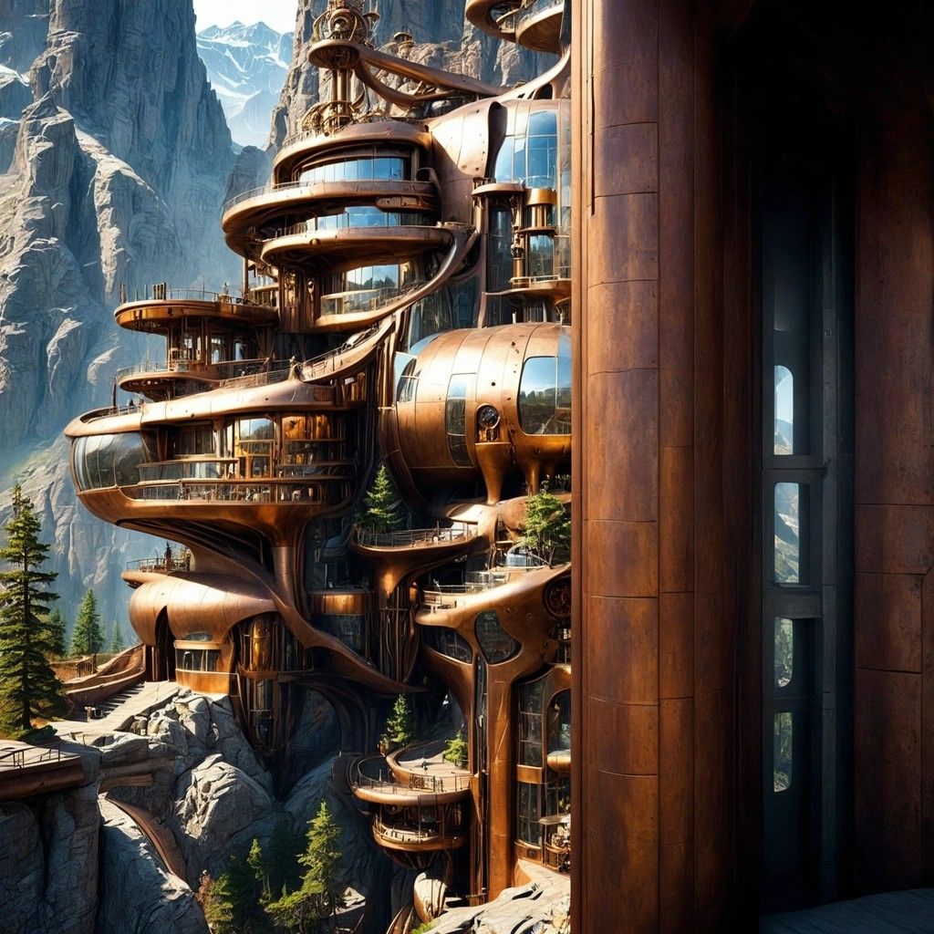 futuristic architecture at mountain style Steampunk-details_100-freedom_15.jpg