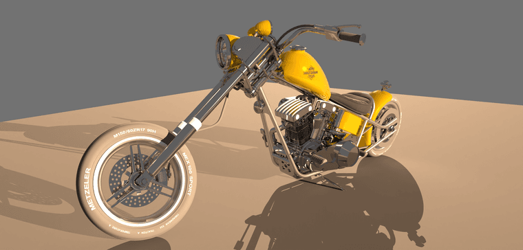 Harley Softtail Check Render 8 1000s 2197 X 1051 2m 07s GPU  Shadow Catcher.png