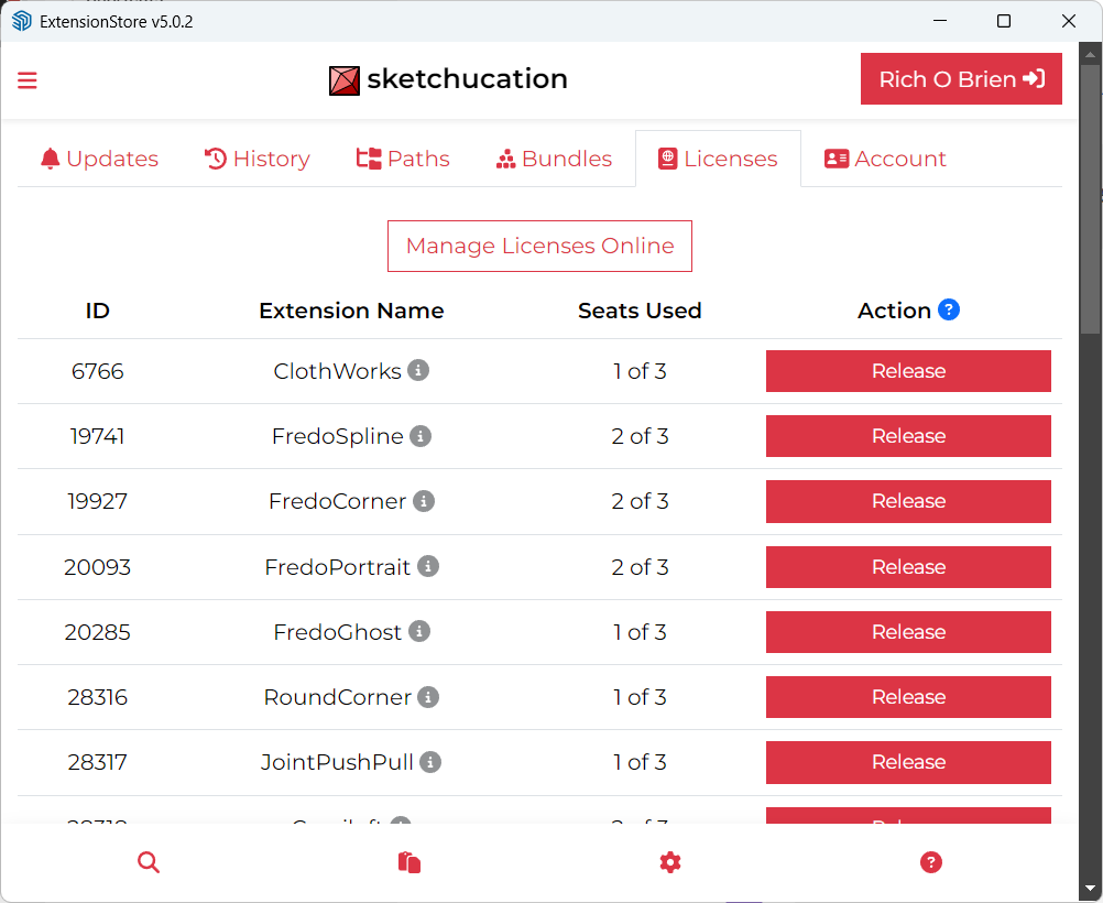 Sketchucation Tools Licensing Tab