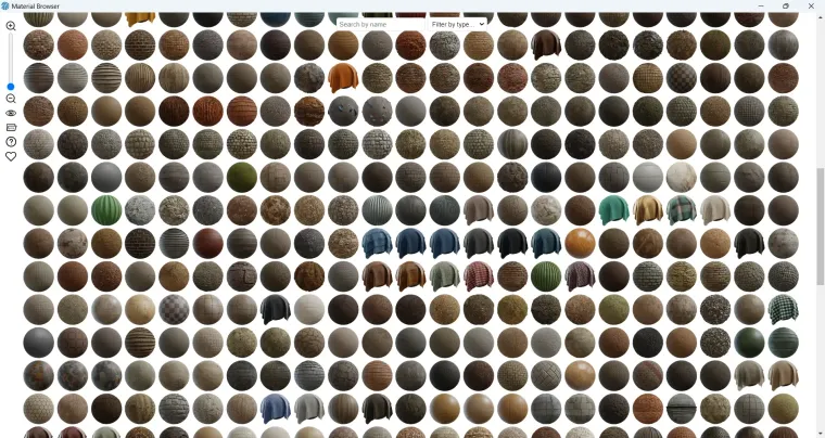 SketchUp 2025 - Material Browser Plugin - Zoom Out.webp