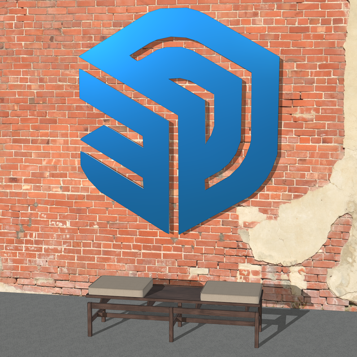 Mid century bench and cab c1960 copy.png