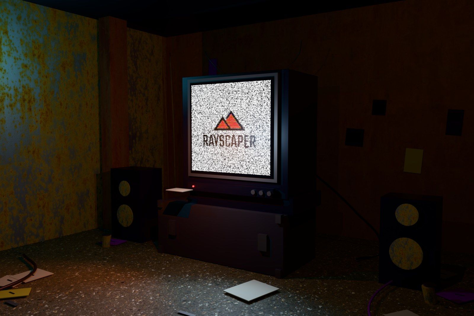 Textured emission on a CRT screen