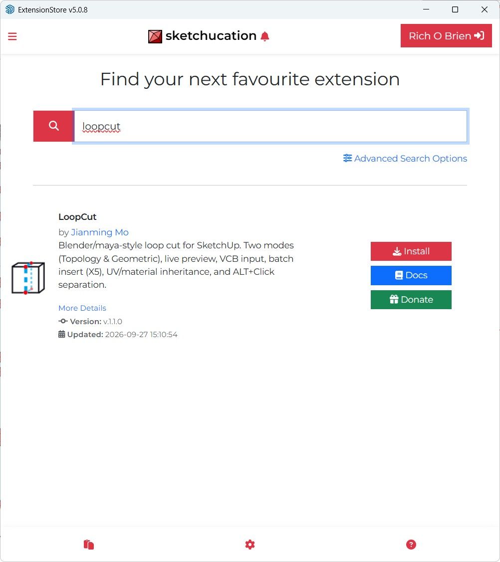 Lowercase searching in Sketchucation Tools