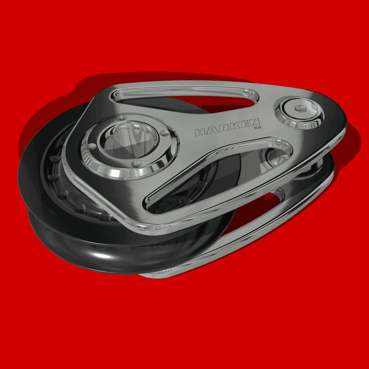 Harken 150mm Stainless Steel Teardrop Block SM.png