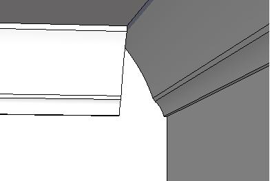 Stuck trying to shape that vertical edge to mesh with the curved surface.