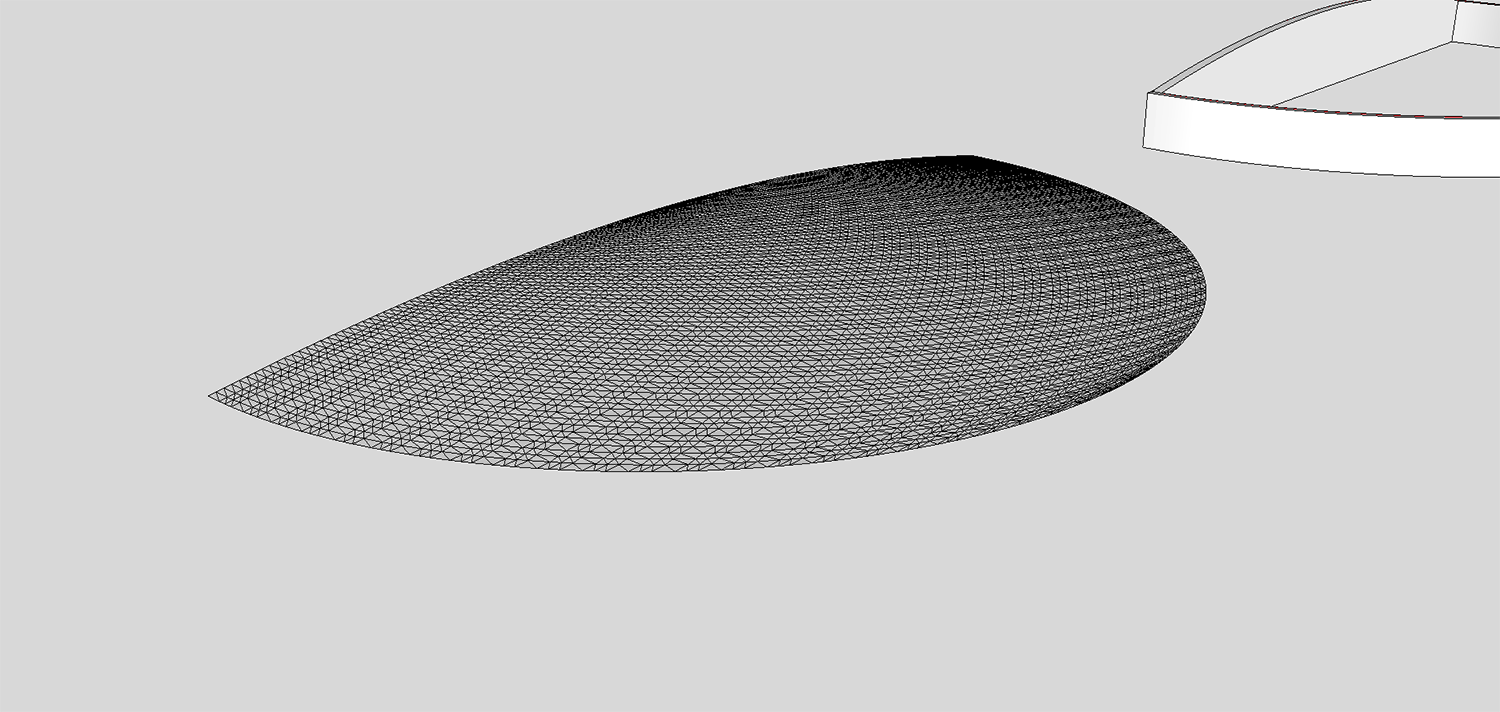 Curved surface made with extrusion tools (extrude by rails)