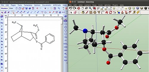 An enchanting molecule imported from ACD ChemSketch.