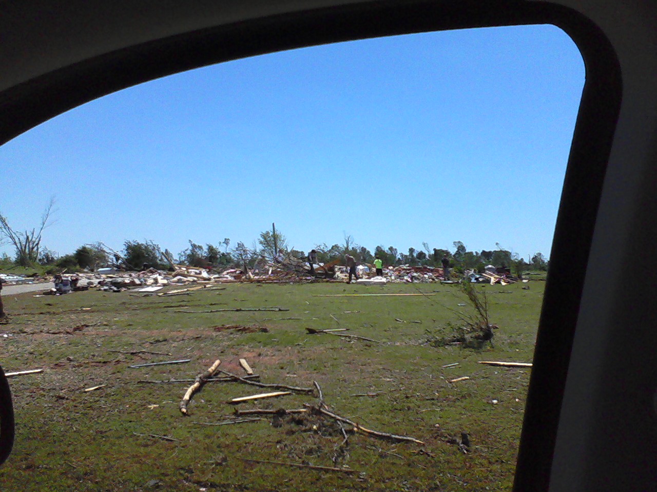 What used to be a house on the South side of Hwy 72.