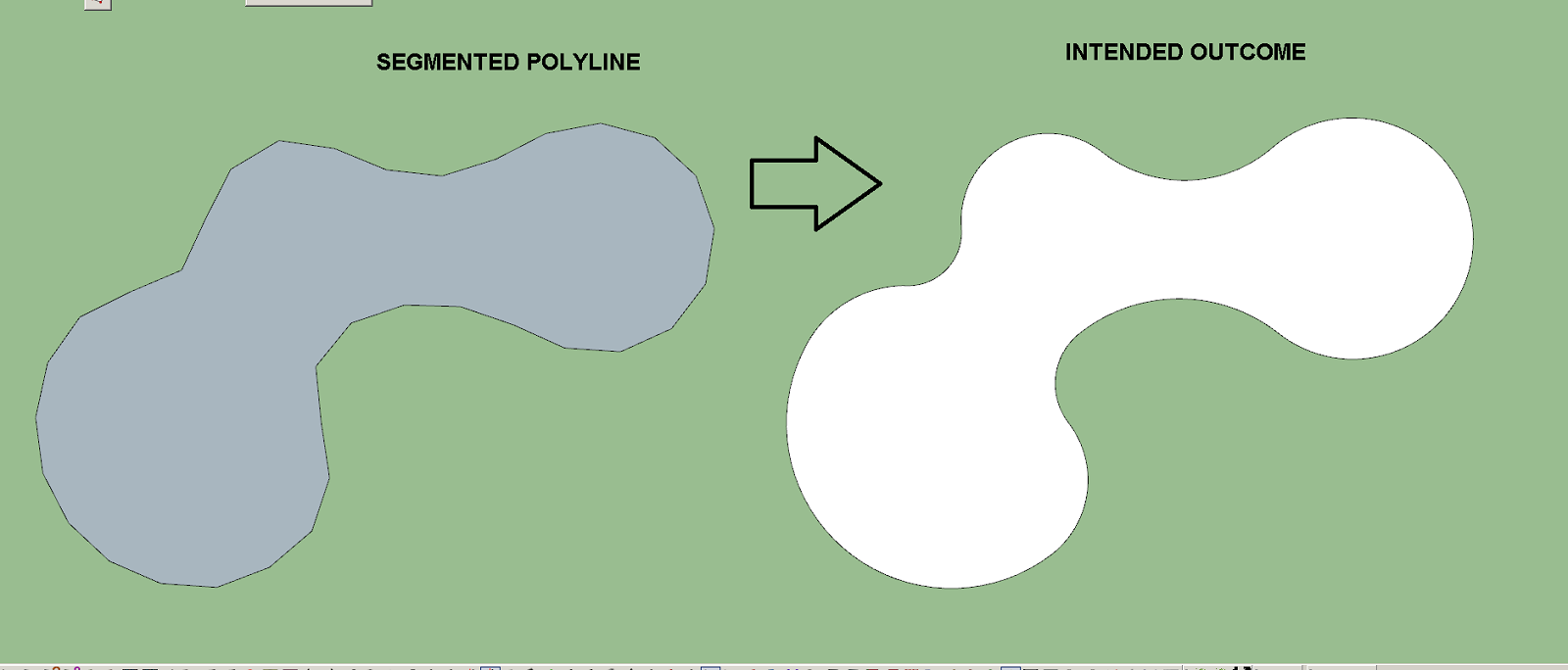 Polyline to Smooth Curved