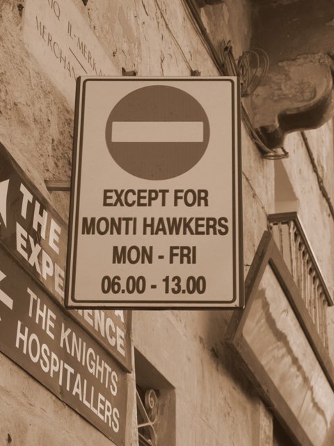 Monti hawkers get all the breaks.