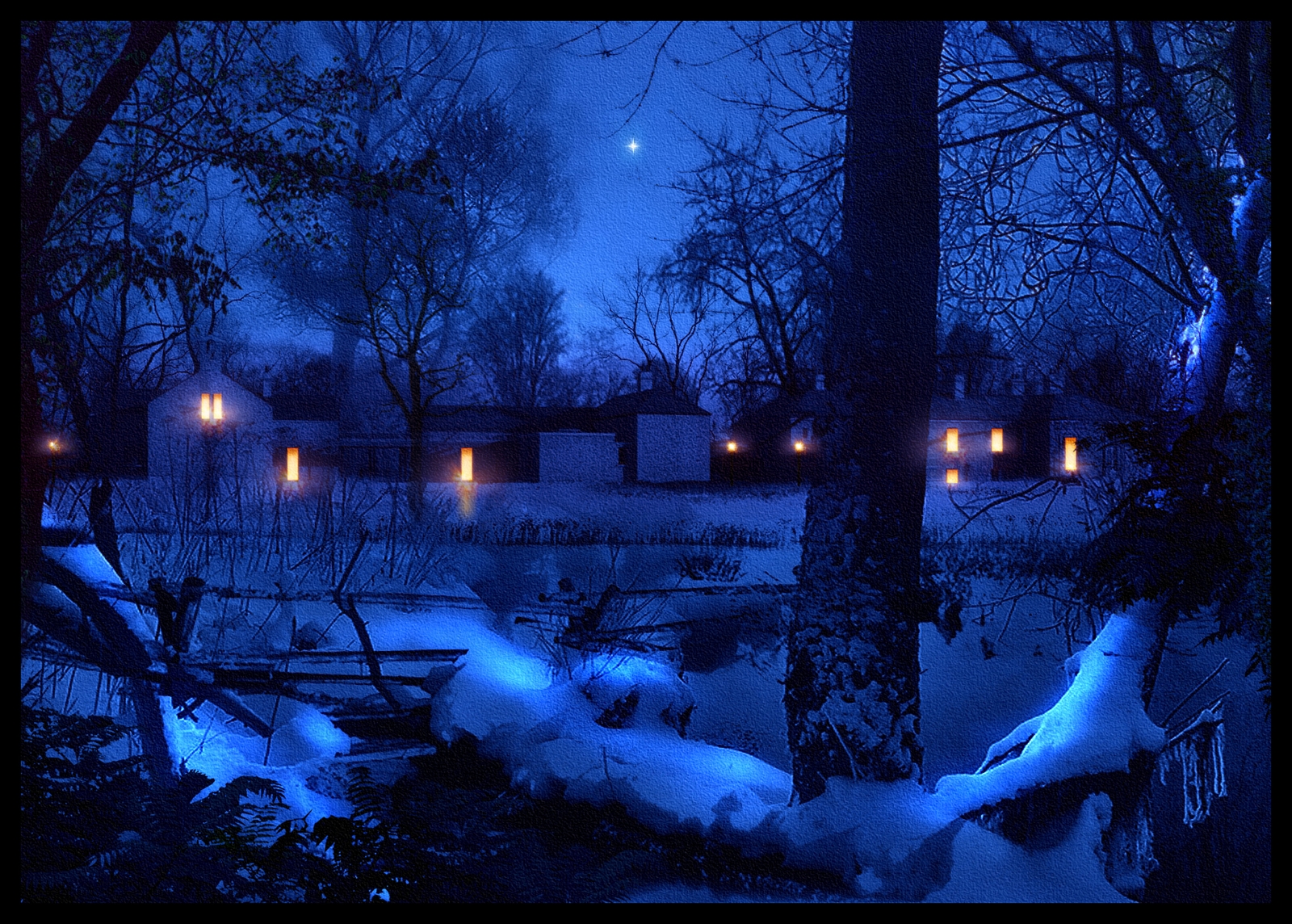 Snow at night with star 01.jpg