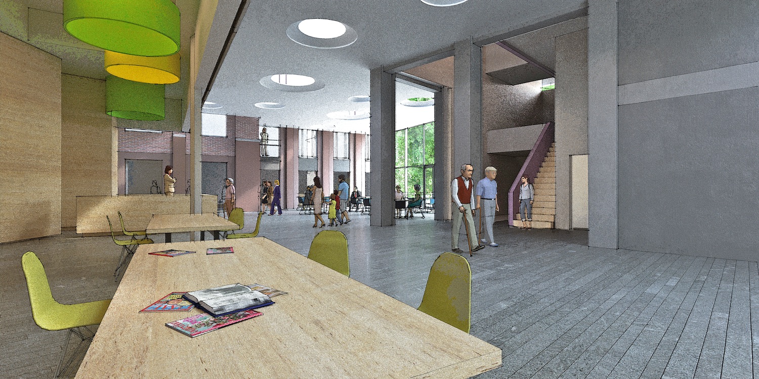 Library design by the Architektenkombinatie, Image by Francois Verhoeven