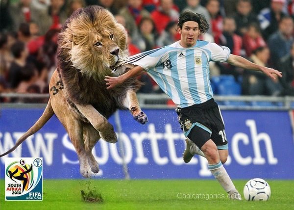 Messi is just lions food