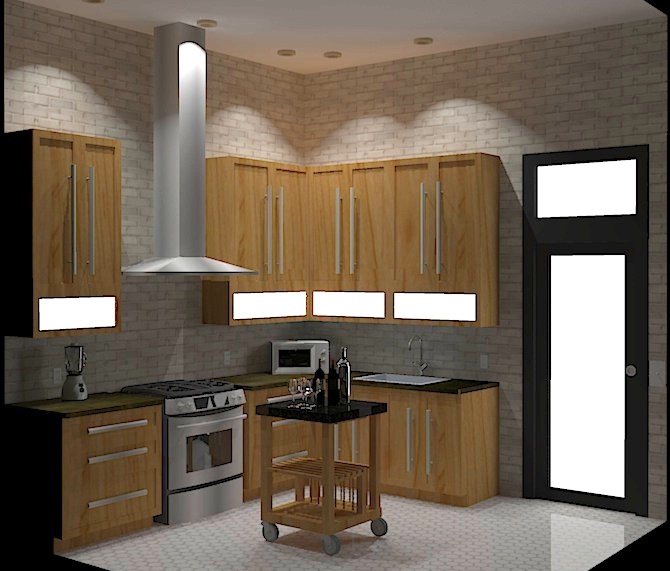 first kitchen rendering
