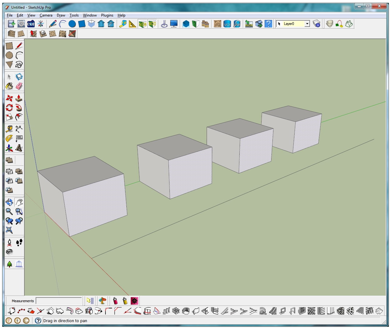 Each cube is its own group.