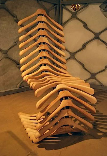 Made with Coat Hangers.