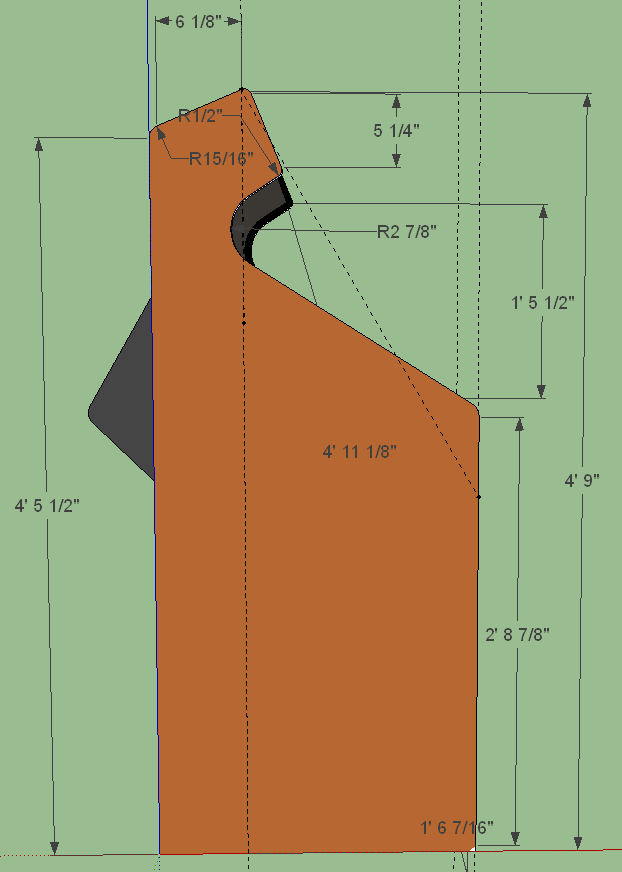 cabinet side profile