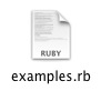 example of a ruby icon on mac