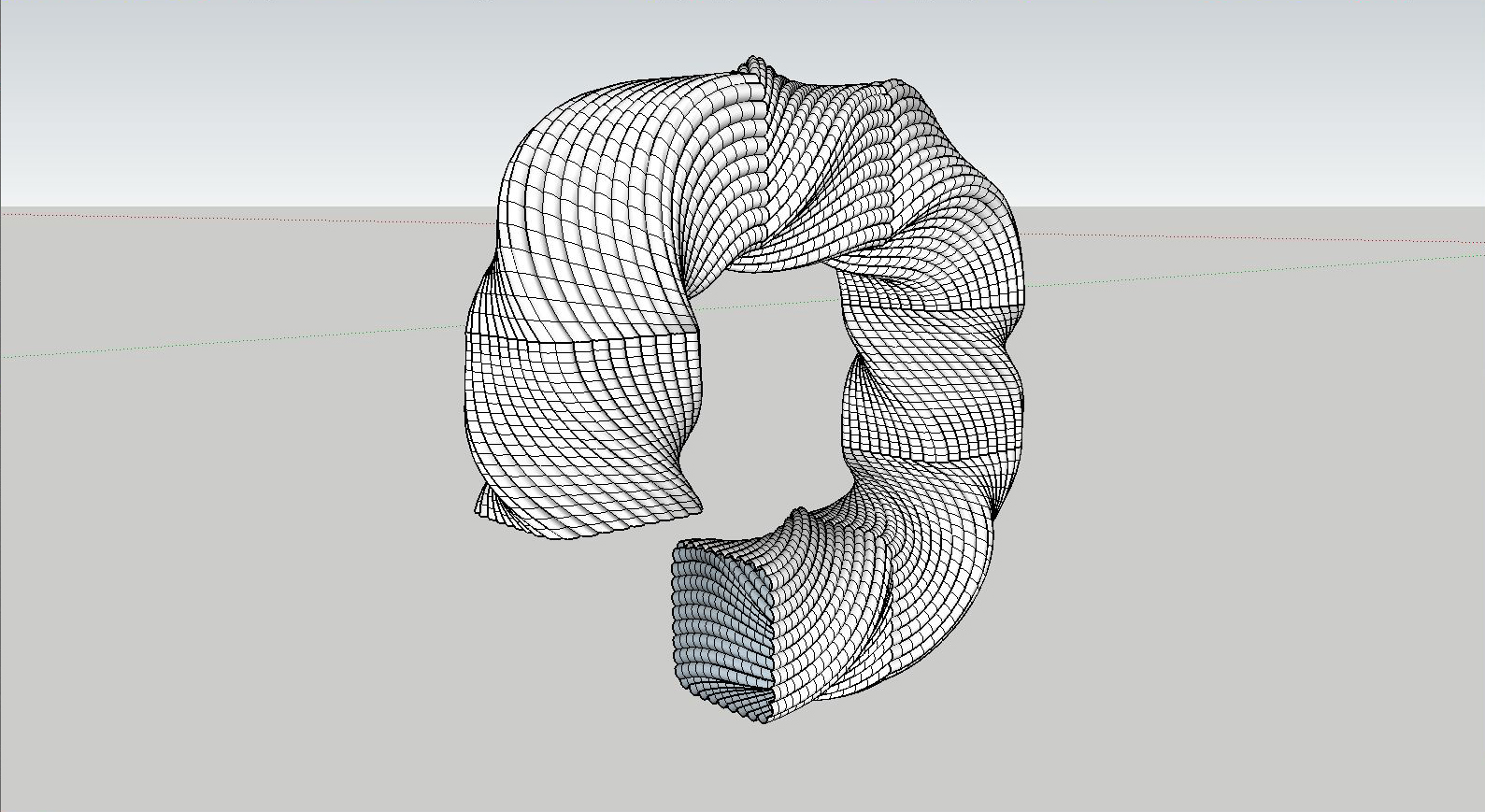 An example of the complex shape which I want to make at the end.