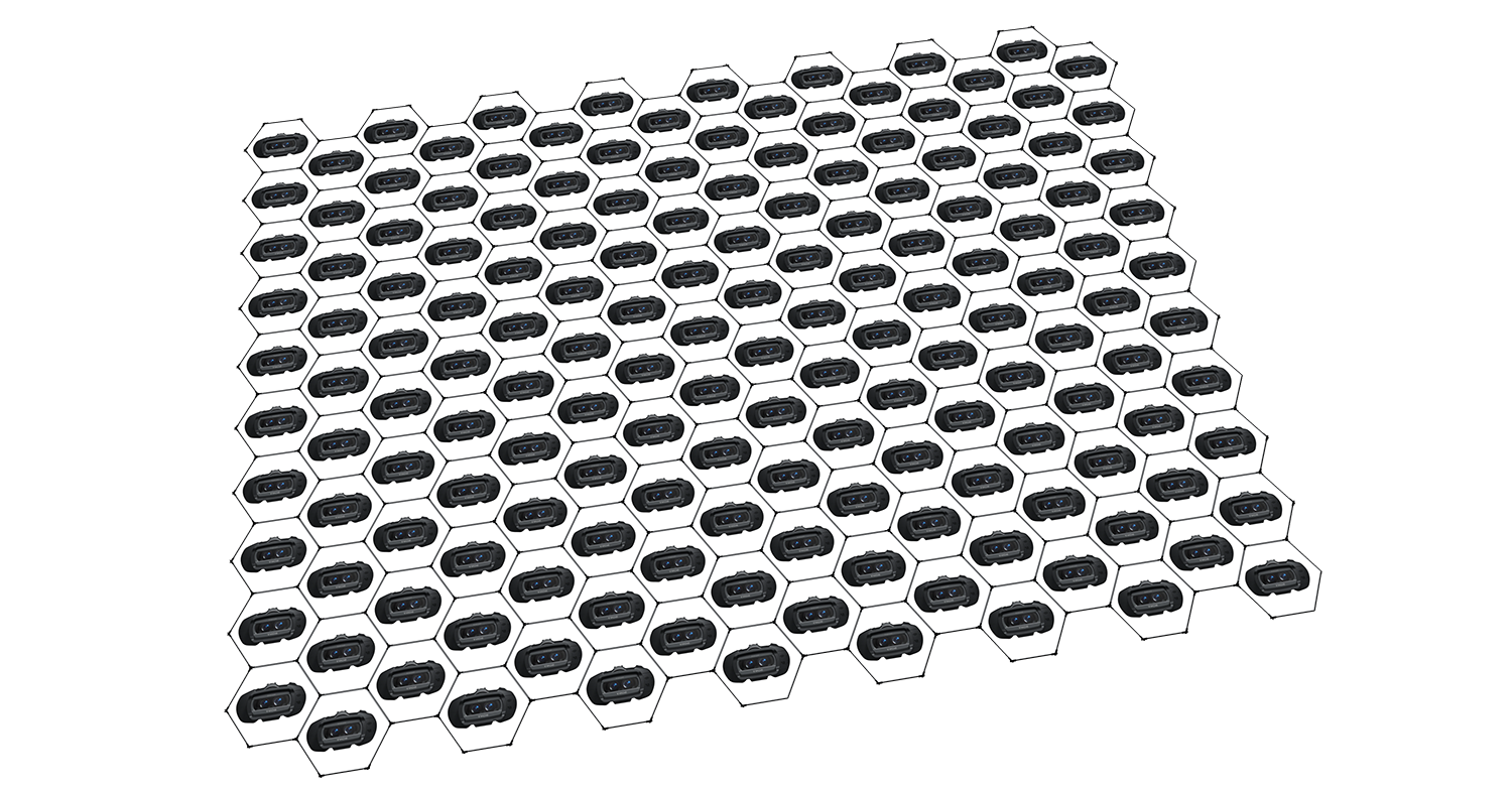 Textured Hexagon Pattern