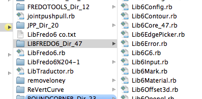 fredo dosn't have spaces in his filenames so it's an additional folder