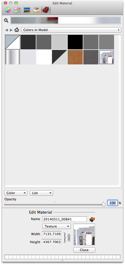 Edit in external image editor button looks like a box with an orange arrow coming out, next to the texture name.