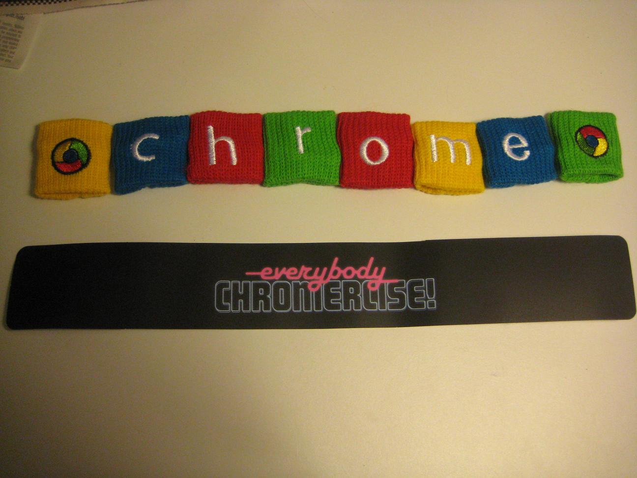 The bands with the Chromercise logo.