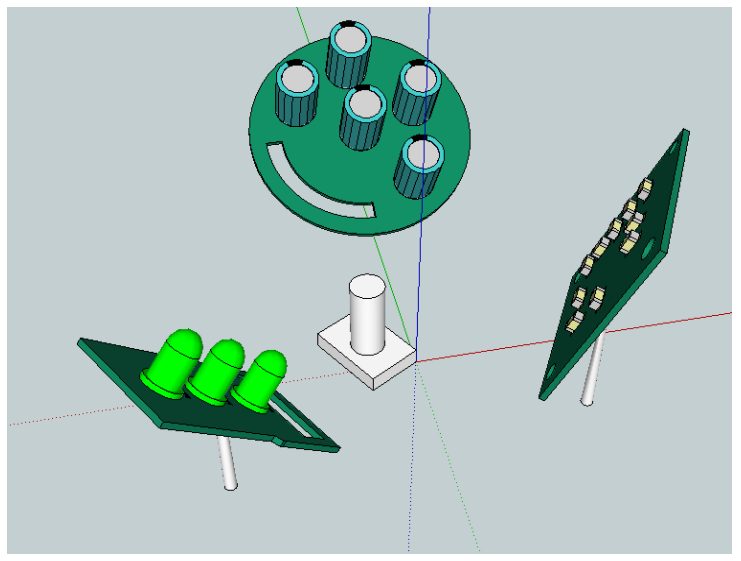 Sketchup version of the multipcb .brd file