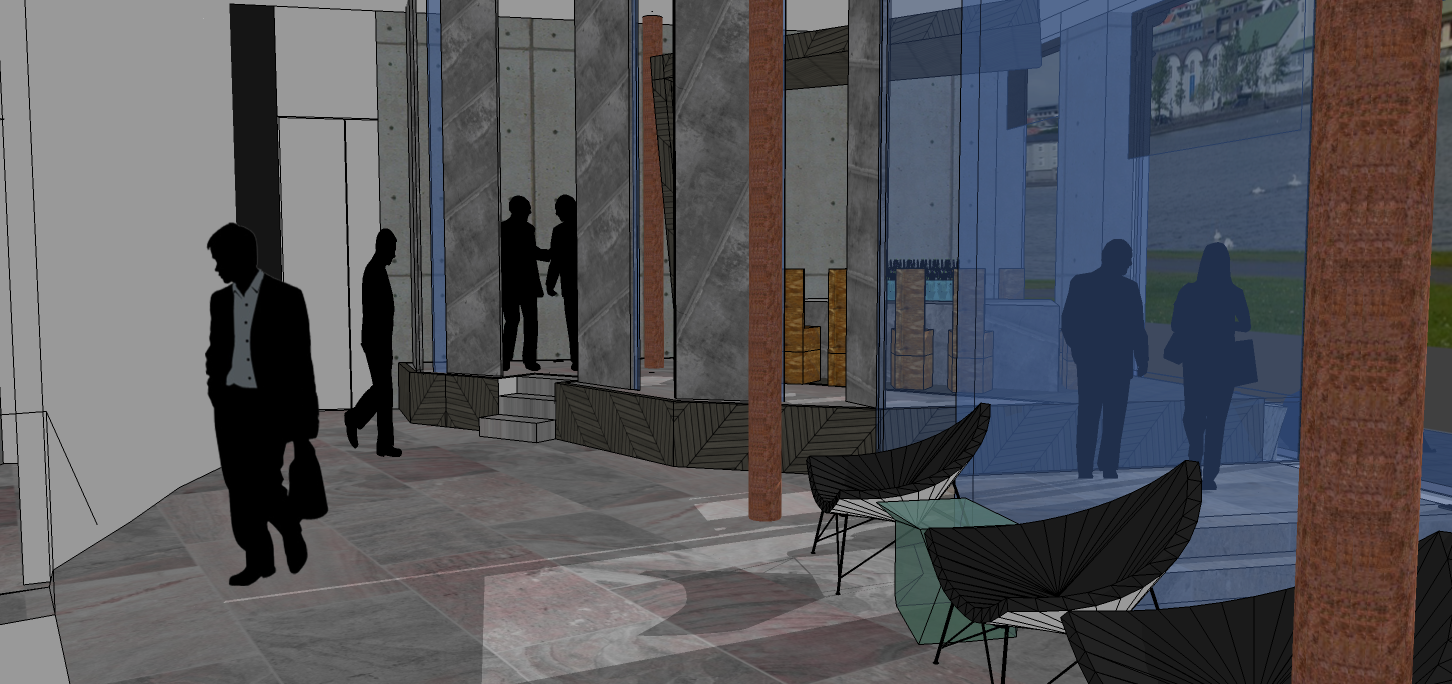 that is exported view of skp scene with shadows on