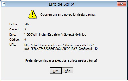 error sending the model