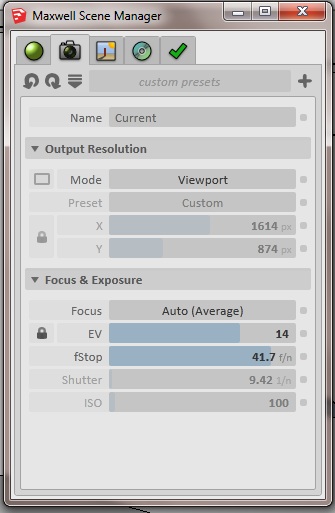 Camera settings