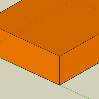 Imported back into sketchup - thinner edges