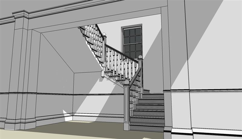Other example: A basic stair case in SU...