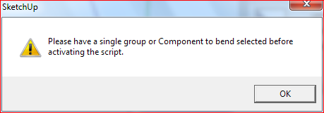 An error when two components are selected