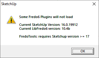 Fredo Tools 4.0a error doalog