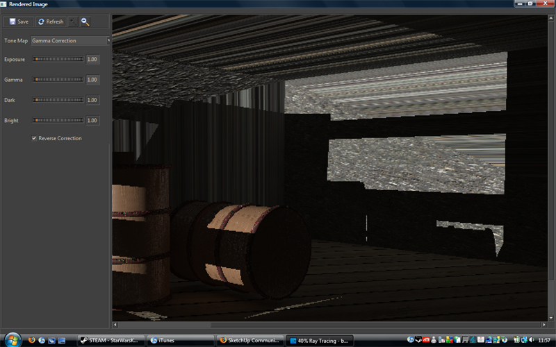 This is the render at 40% Ray Tracing