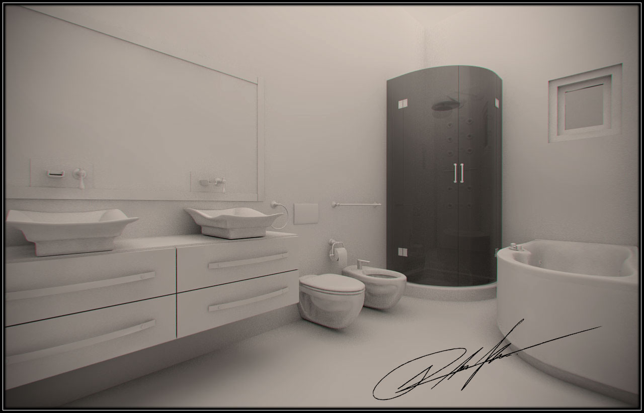 Finished the bathroom (modeling)
