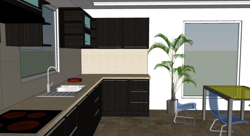 sketchup model with textures