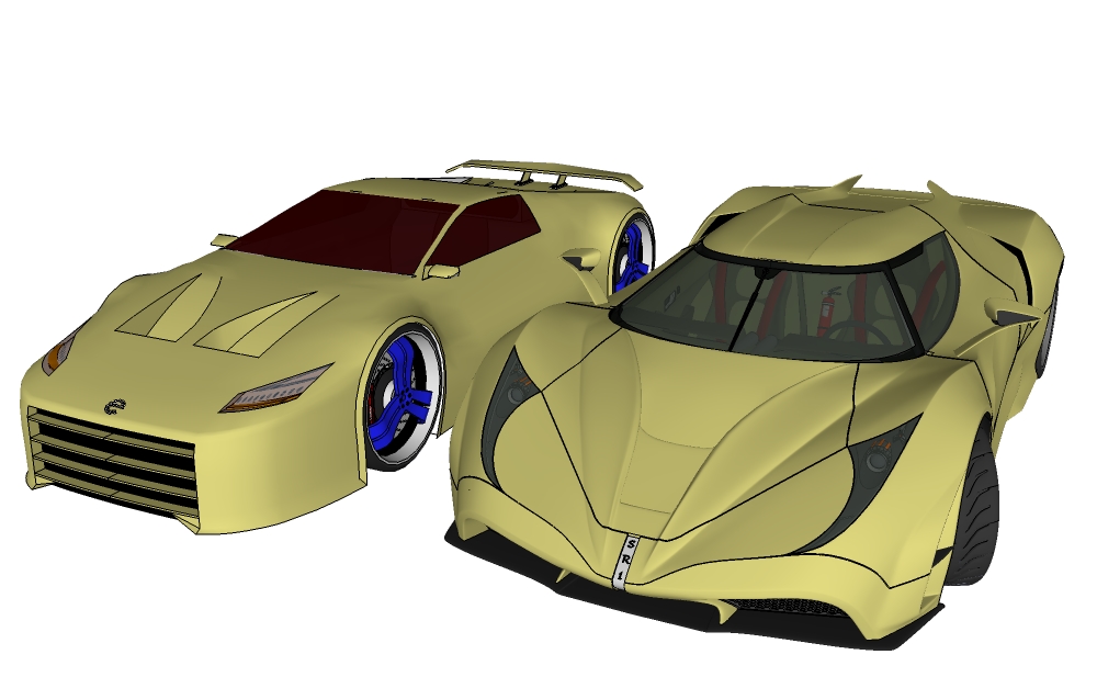 Concept car E001 and Stealth SR1.jpg