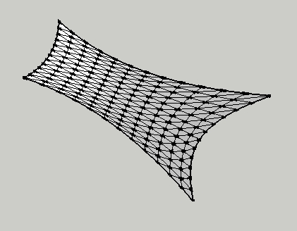 Illustration 2, collection of polyface points as a mesh.