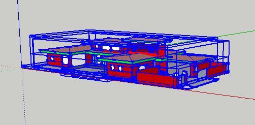 Model's component's bounding boxes.