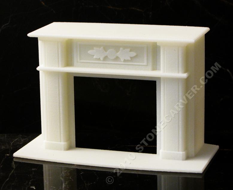 Stereo lithography model for fireplace