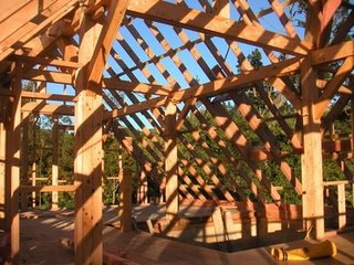 Lawson Cypress roof structure