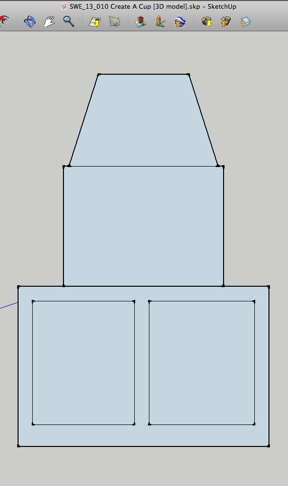 Screen shot of resulting import in Sketchup8