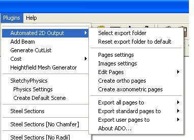 Automatic output to AutoCAD