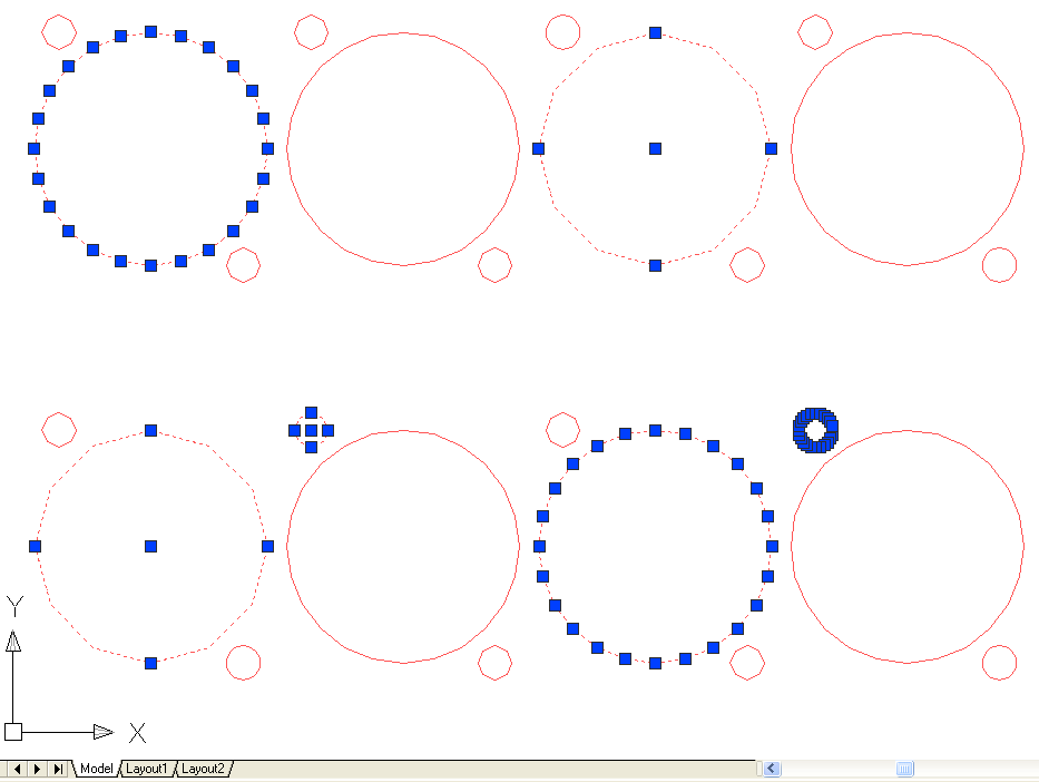 AutoCAD 2004, showing exporting circles problem