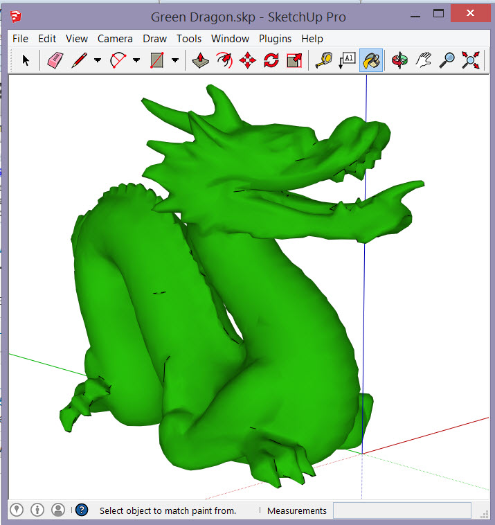 Green Dragon in SketchUp