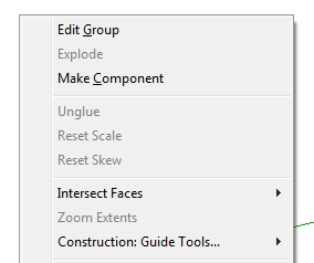 with push-pull and follow me, the edit group is at top of context menu and does not work
