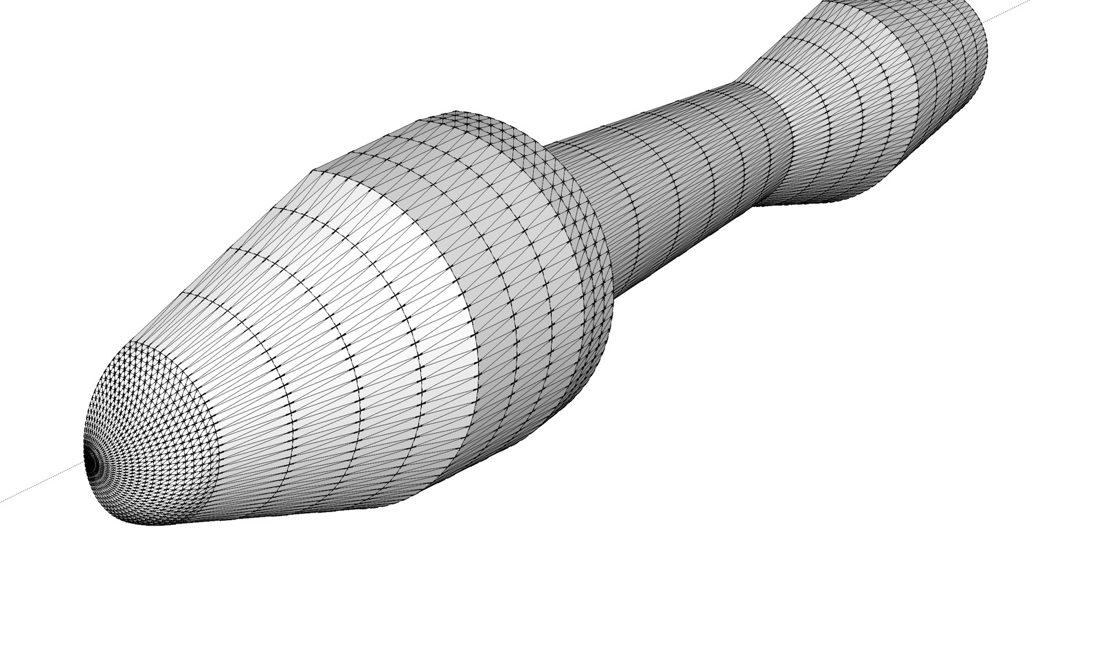 After scaling up by 10, performing the lathe, then scaling down by 10.